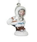 Glass bauble: Eskimo on skates (129622)