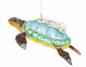 Glass bauble: Turtle with pearls (179950)