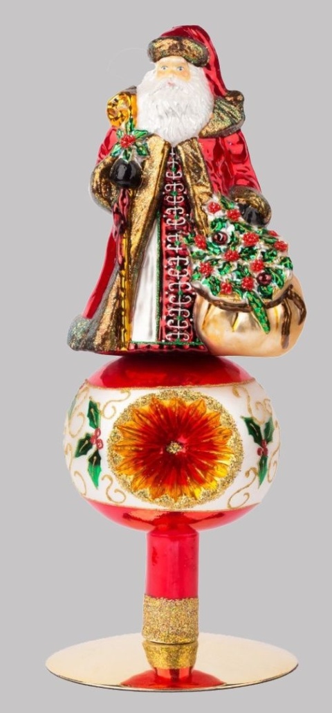 Huras Bauble: St. Nicholas with Flowers (T13)
