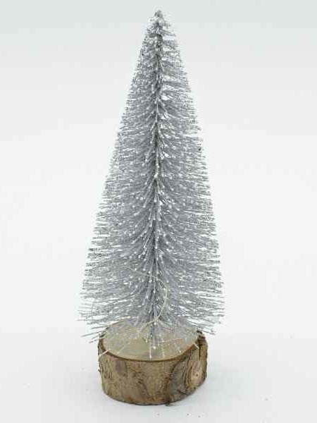 Choinka "szczotka" srebrna mała 16cm (CV20920-1)-20%