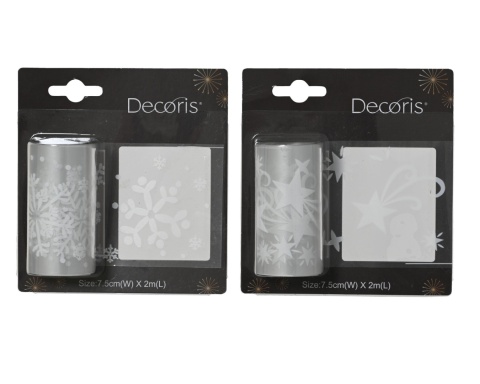 Window decoration with snowflake tape (463465)