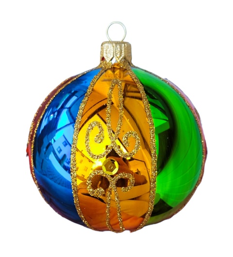 Bombki 120 dekorowane ornament op.4szt.: ALE CYRK