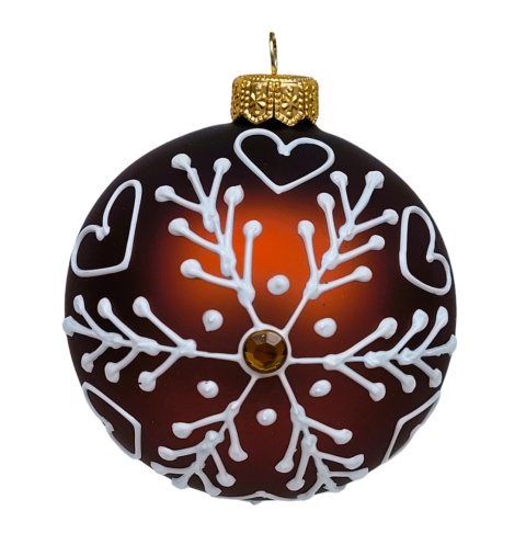 Bombki 120 dekorowane ornament op.4szt.: KOLEKCJA PIERNIKOWA-20%