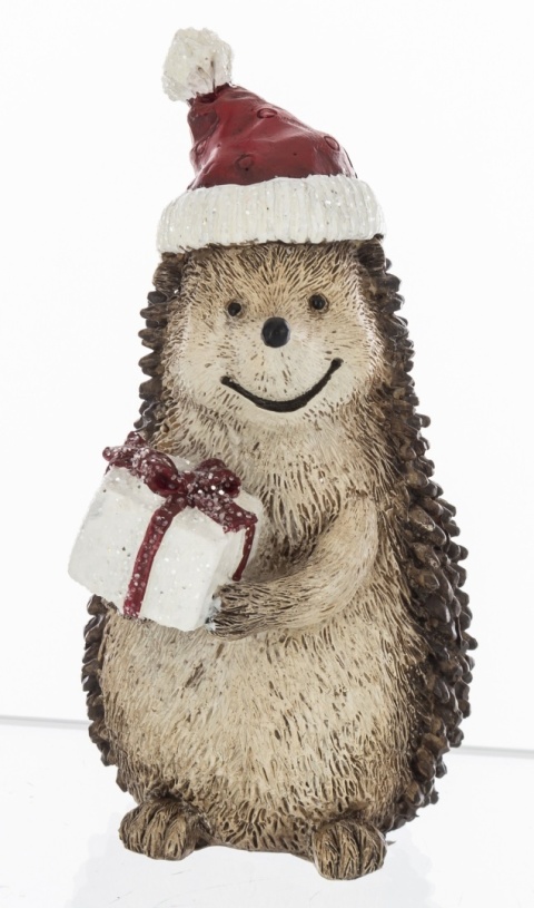 Ceramic hedgehog 13cm with a gift (157237)