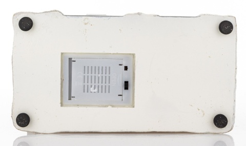 Kamieniczka LED ecru z bałwankiem 8 melodii (172586)