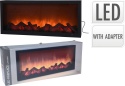 Black metal fireplace 25x57cm power supply (ADA100120)