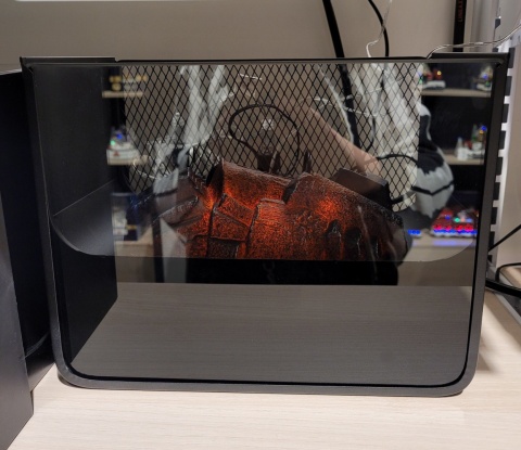 Kominek metalowy czarny żarownik (HZ1911860) -20%