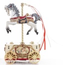 Carousel horse 20cm music box, polyresin (146570)