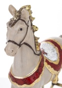 Rocking horse, gray, large, polyresin (171422)