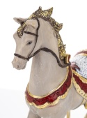 Rocking horse, medium gray, polyresin (171413)