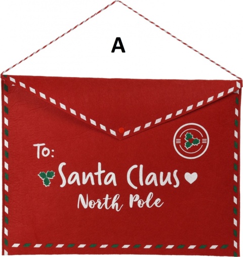 Koperta czerwony filc zapinana MAXI 2wz. (051978) h:38*50cm