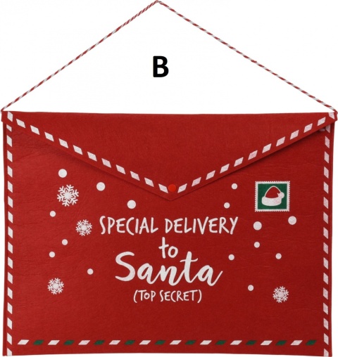 Koperta czerwony filc zapinana MAXI 2wz. (051978) h:38*50cm