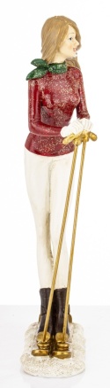 Figurka narciarka 27cm poliresing (181003)