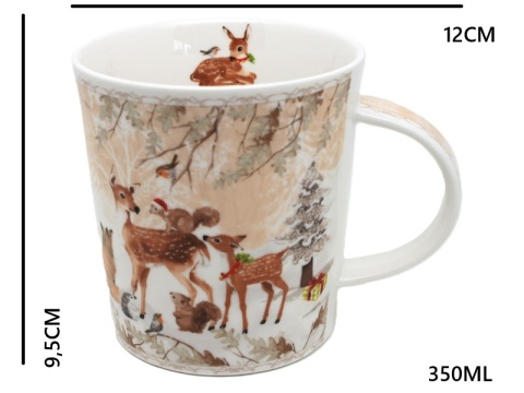Kubek ceramiczny "leśne zwierzęta" (PG-19604) w ozdobnym pudełku