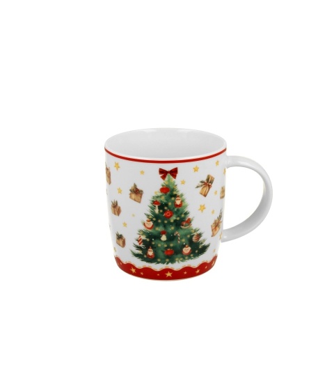 400ml porcelain mug in Christmas Tree packaging