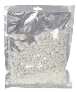 Kuleczki styropianowe białe, srebrne, szampańskie, czerwone małe (XM180048)-20%