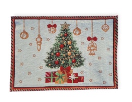 Basic tapestry placemat 33x48cm Christmas tree with gifts (659)