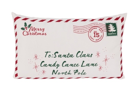 White pillow 30x50cm "Letter to Santa Claus" (519649)
