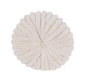 Round pillow 35cm white fur (518858)