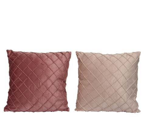 Poduszka welurowa pikowana 2kolory 40*40cm (613303)-20%