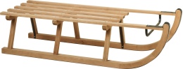 Wooden sled maxi with metal runners (509509)