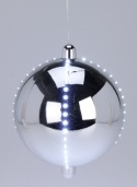 Snowball silver 15cm snow waterfall 19LED (XX8310600)