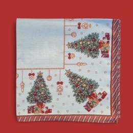 Basic tapestry tablecloth 85x85cm Christmas tree with gifts (674)