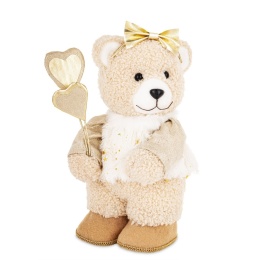 Mrs. Bear 26cm with heart balloons (180516)