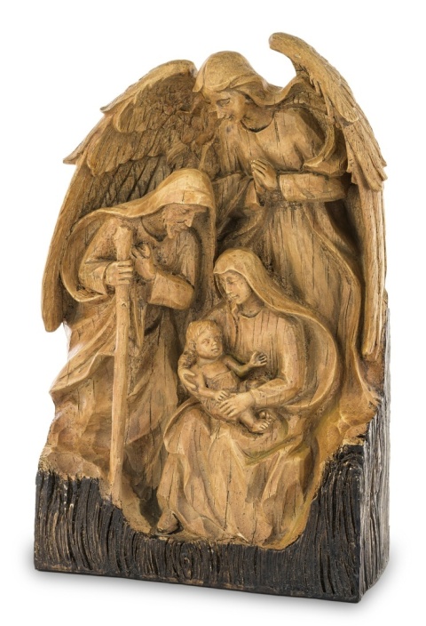 Holy Family a'la carved with an angel, polyresin, large (139513)