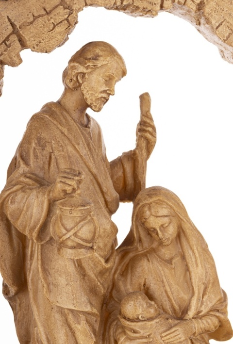 Holy Family in a tree cutout, polyresin (147016)