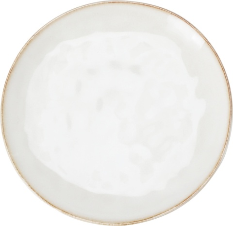 Talerz ceramiczny fi 21cm beżowy wytłaczany (959874)