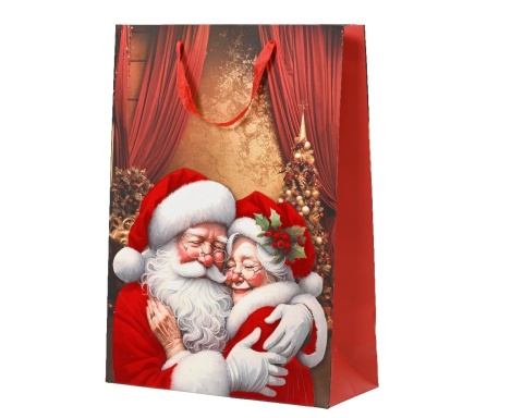 Torba prezentowa premium Mikołaj z Mikołajową duża (729170)