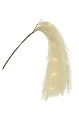 Trawa pampasowa ozdobna 105cm ecru 18 LED (485936) -20%