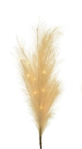 Trawa ozdobna 118cm beżowa 15 LED bat.3*AA timer (485932) b.ciepła -50%