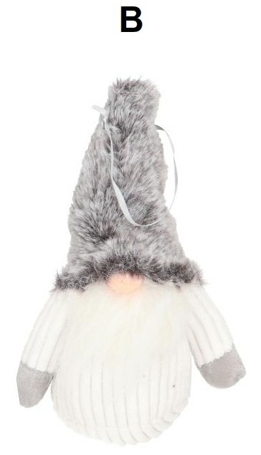 Zawieszka skrzat futrzana czapka 22*13*8cm (NM1M10-102A)-20%