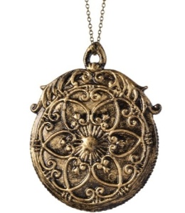 Retro clock pendant with a branch (515503)