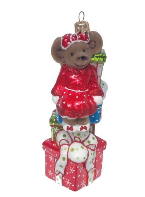 Bombka Baltica: Myszka na prezentach (372)W