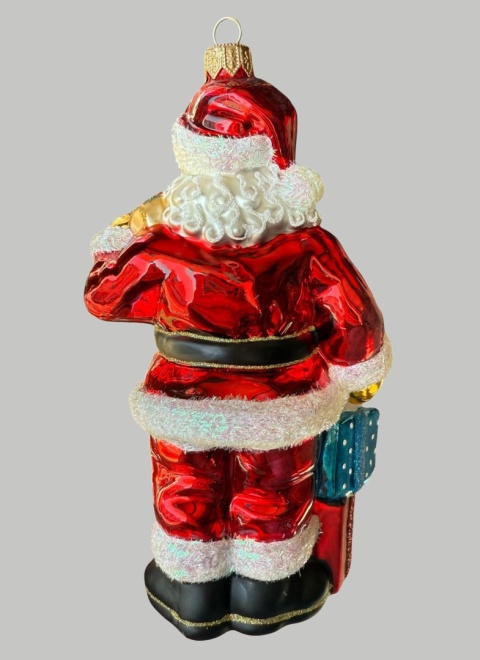 Bauble form: Santa with a ribbon Merry Christmas (70) SE