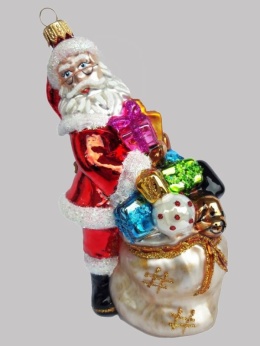 Bauble form: Santa with a bag of gifts (328) SZ