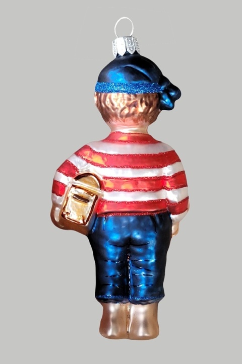 Bombka formowa: Piracik ze skrzynią (163) H