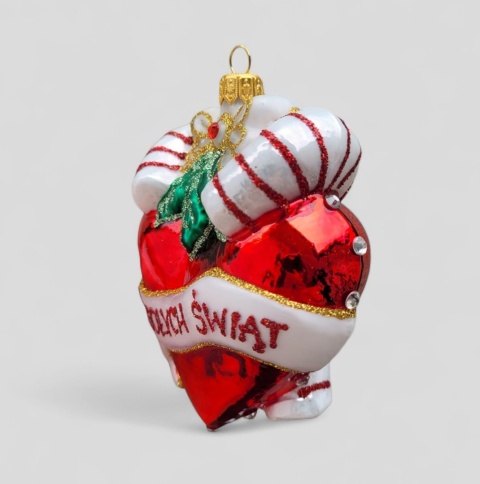 Bauble Mold: Merry Christmas Heart Glitter (183) SE