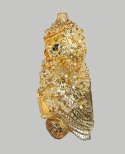 Bauble form: Owl with a book, gold (189) SE