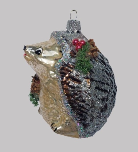 Bombka formowa: Jeż stojący z suszem (129) SEW