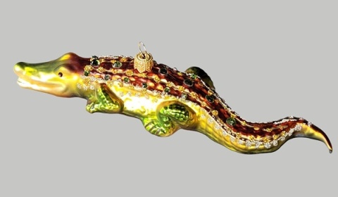 Bauble form: Crocodile with stones (152) H
