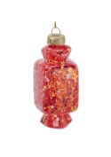 Glass bauble candy 8cm Haribo coral (512324)