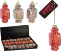 Glass bauble candy 8cm Haribo coral (512324)