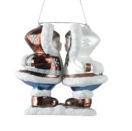 Glass bauble: Eskimo couple kissing (129628)