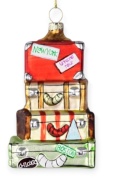 Glass bauble: Suitcase set (TG79504)