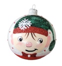 Baubles 100 decorated pack of 4 PAINTED FAIRY TALE