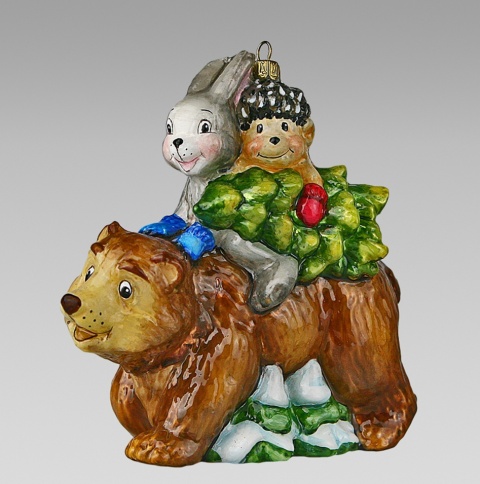 Bombka Komozja: Zwierzęta na niedźwiedziu (4896K00) -20%